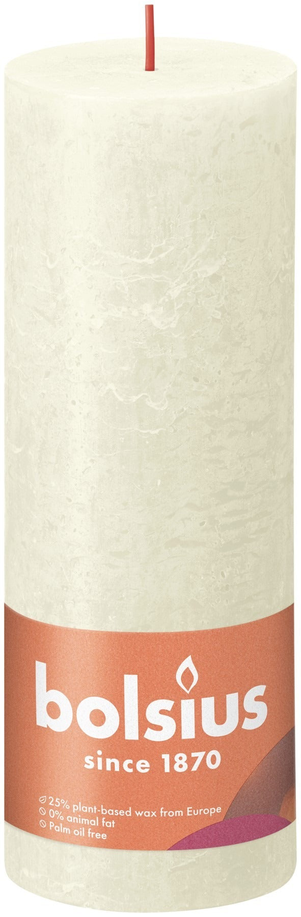 View Soft Pearl Bolsius Rustic Shine Pillar Candle 190 x 68mm information