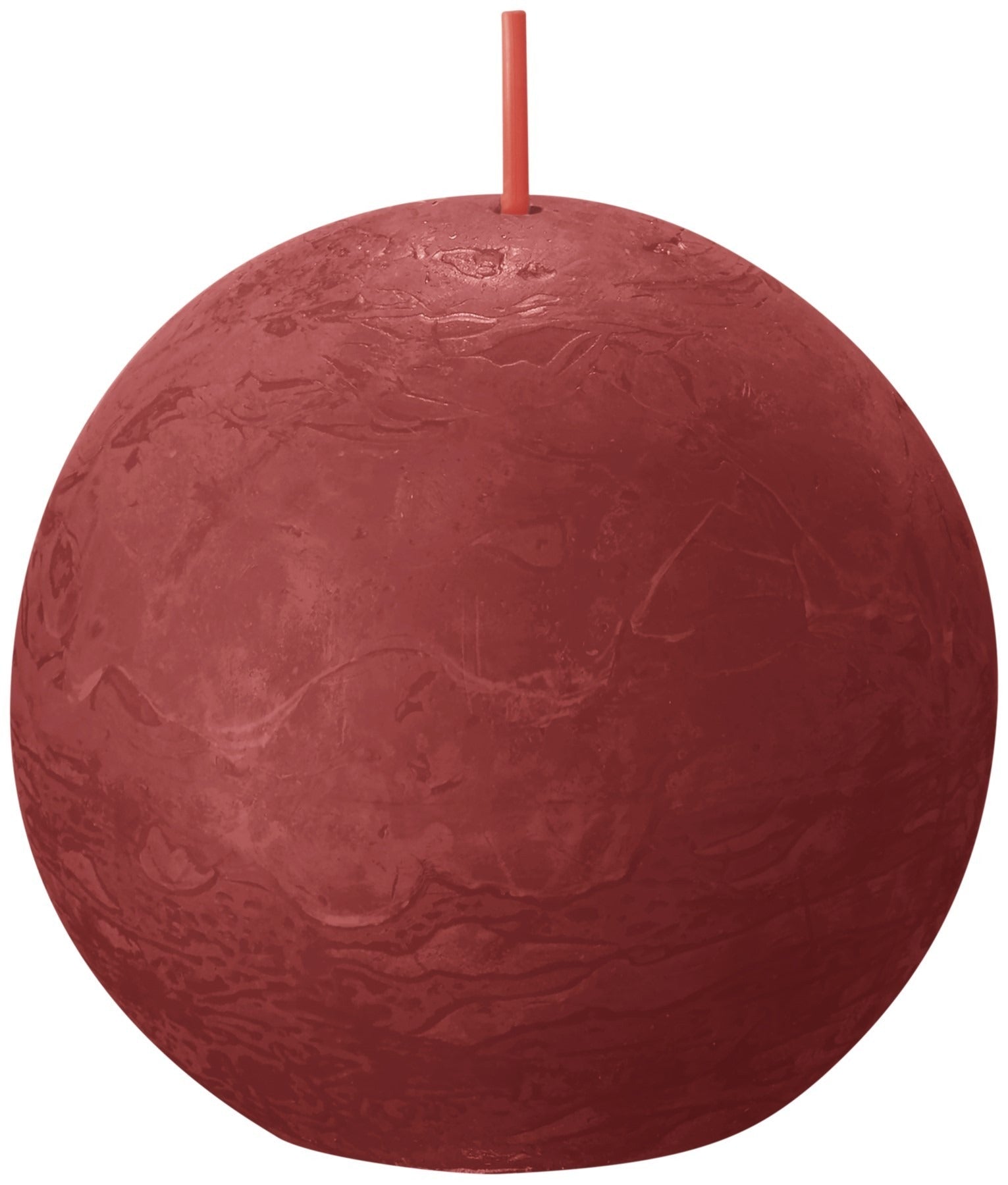 View Bolsius Rustic Delicate Red Ball Candle 76mm information