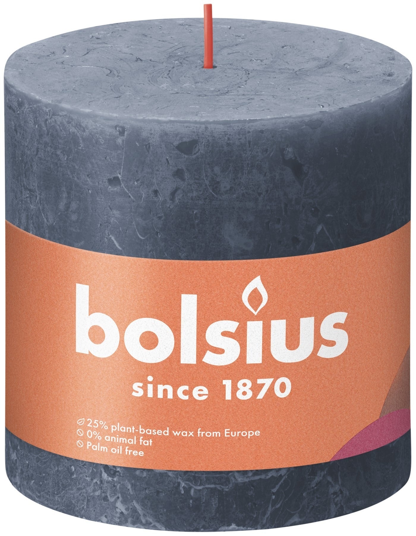 View Bolsius Rustic Shine Twilight Blue Pillar Candle 100mm x 100mm information