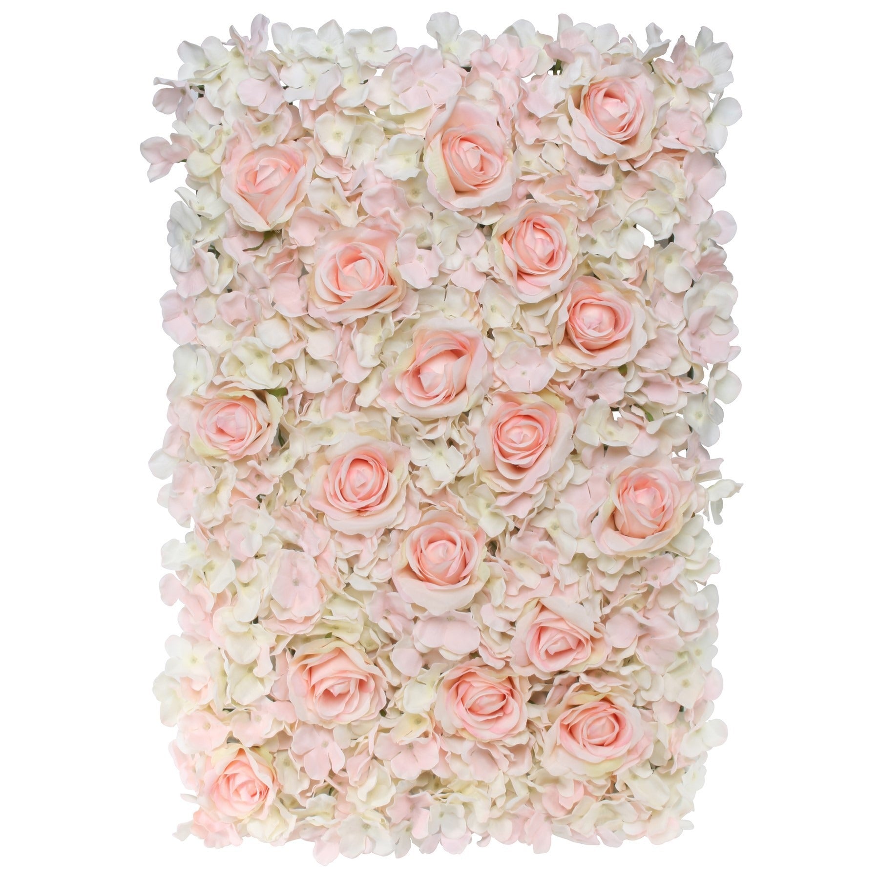 View 40x60cm Hydrangea Flower Wall with Roses Pink information