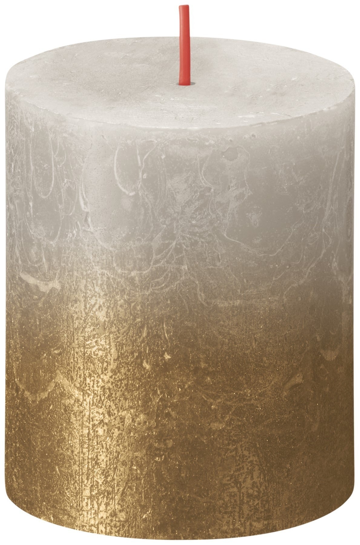View Sandy Grey Gold Bolsius Rustic Metallic Candle 80 x 68mm information