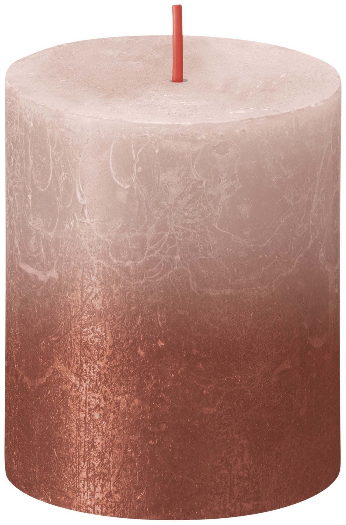 View Bolsius Rustic Faded Misty Pink Amber Metallic Candle 80 x 68mm information