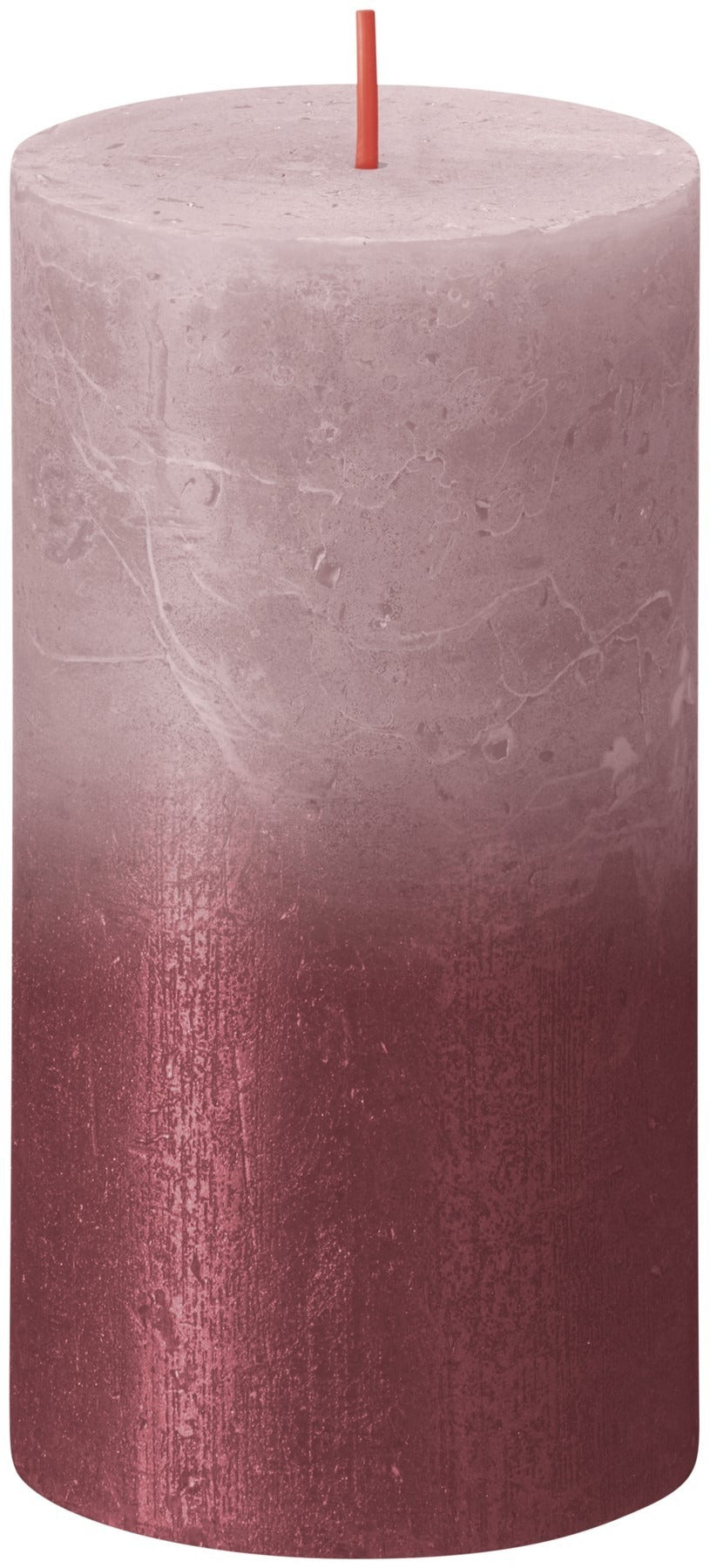 View Rose Red Bolsius Rustic Metallic Candle 130 x 68mm information