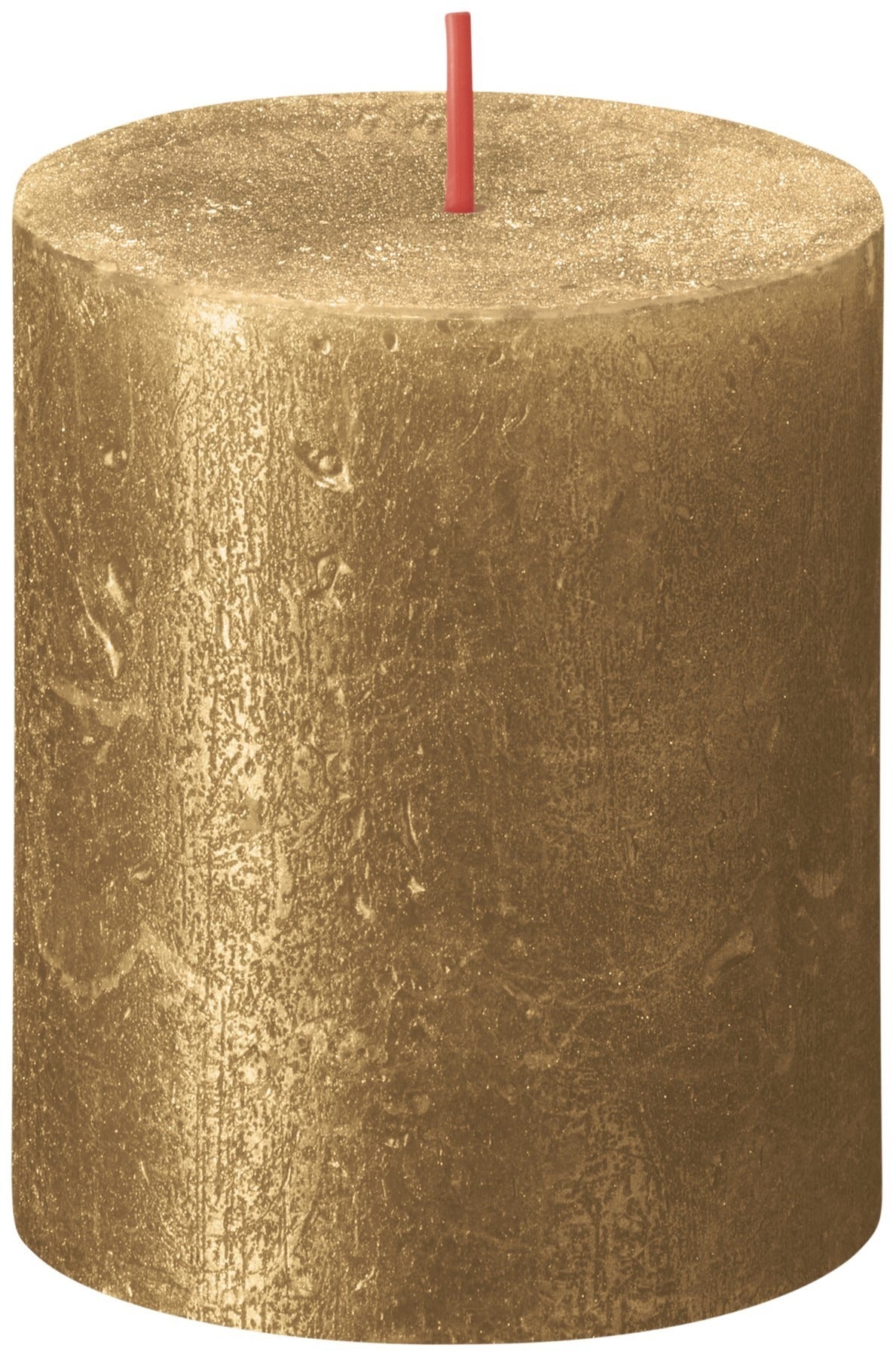 View Gold Bolsius Rustic Shimmer Metallic Candle 80 x 68mm information