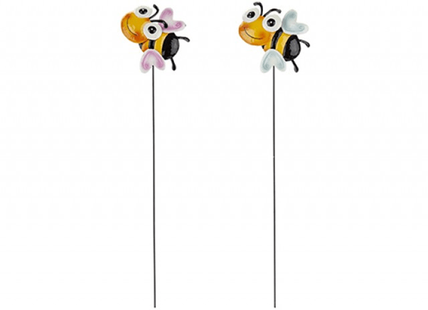 View Metal Happy Bee Stake Assorted Product information