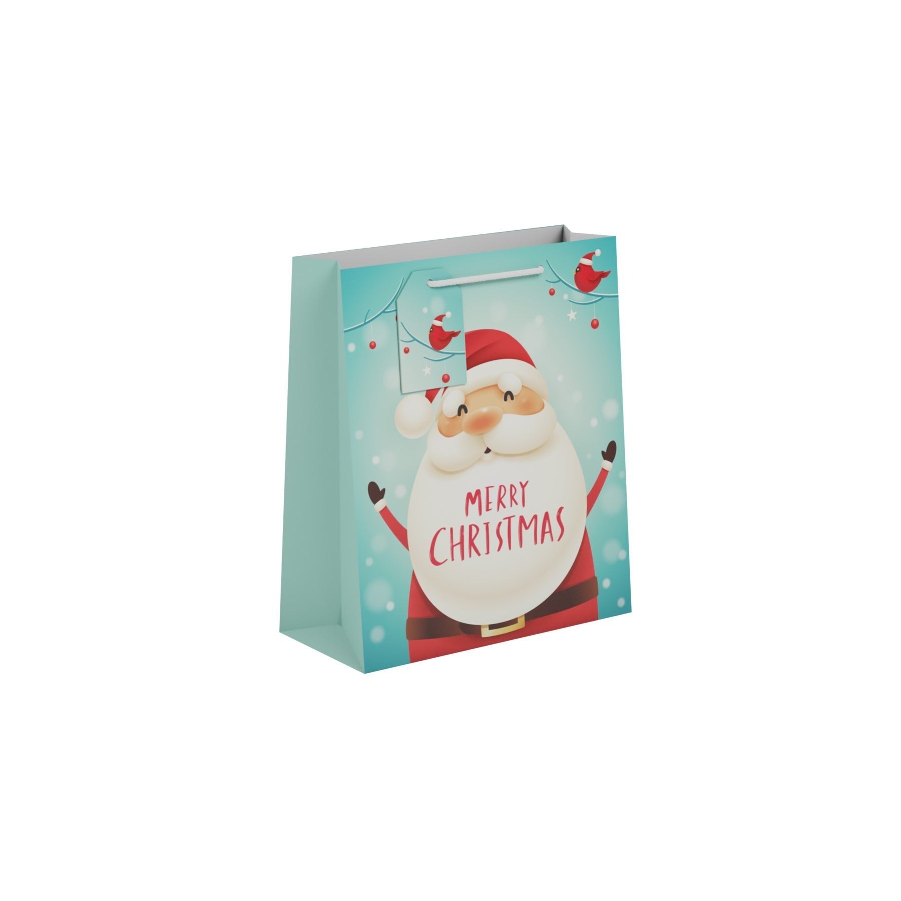 View Cute Santa Gift Bag Medium light blue information