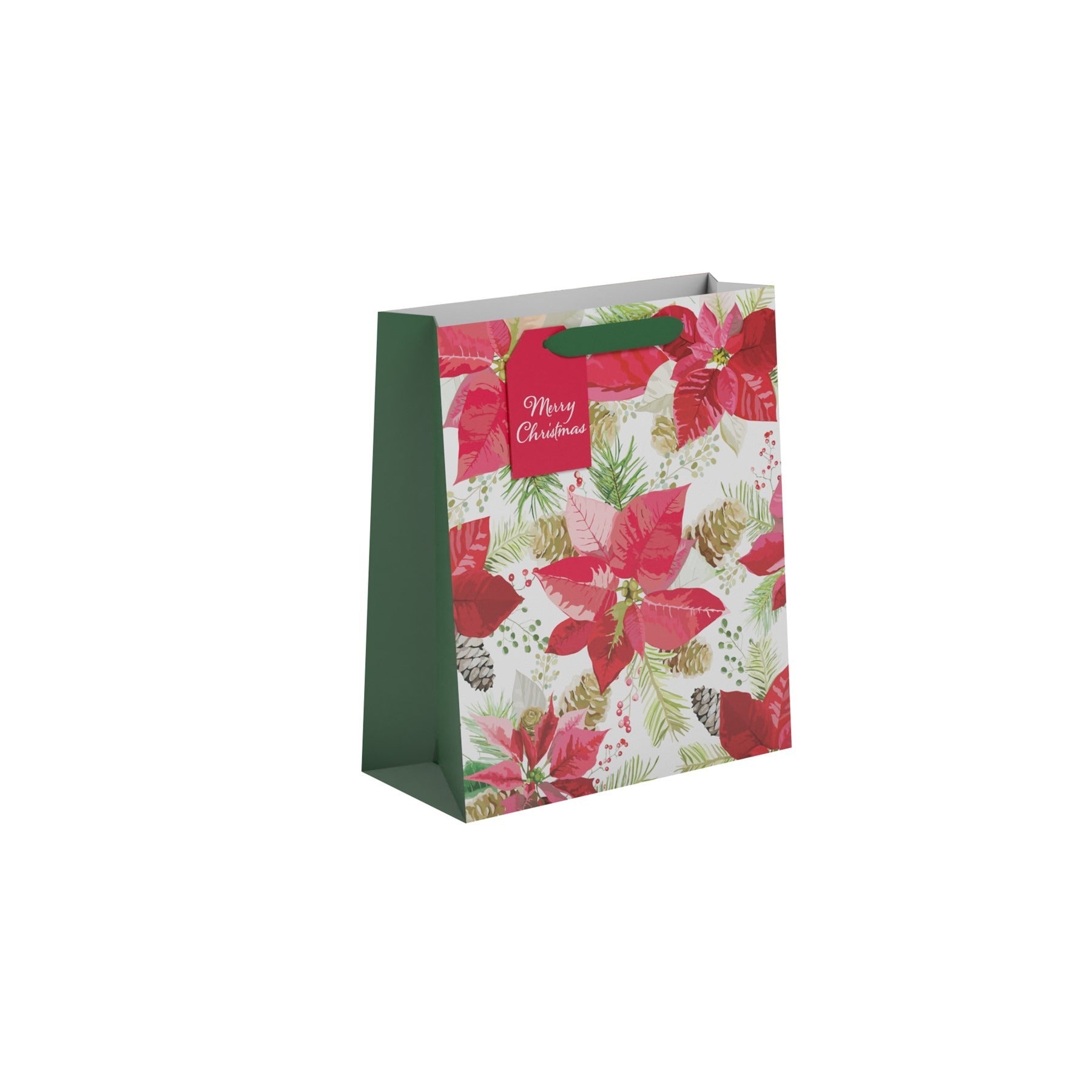 View Poinsettia Gift Bag Medium information