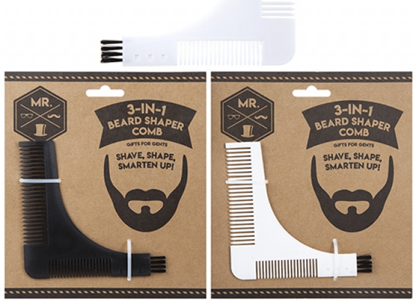 View 3in1 Beard Shape Comb and Brush information