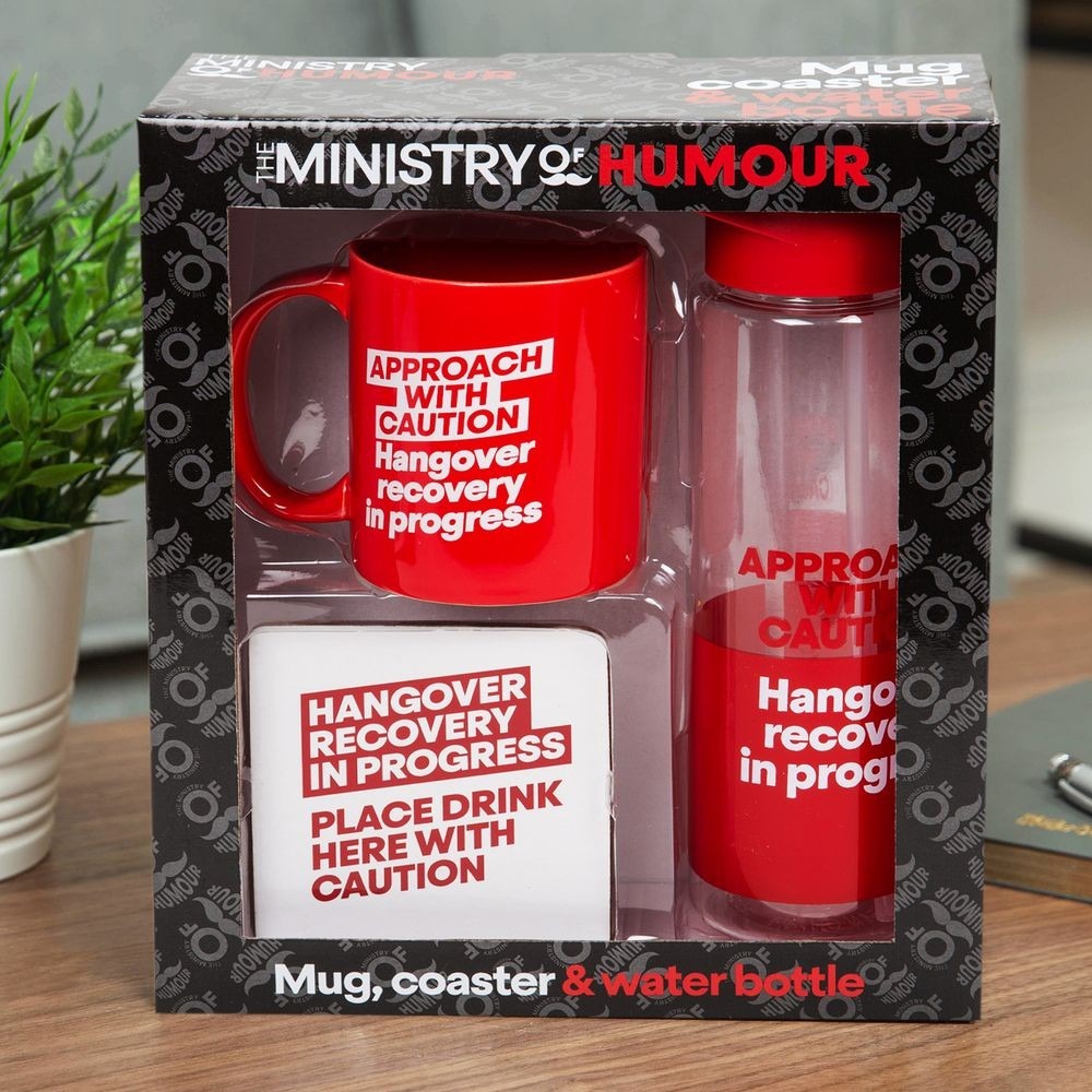 View Mug Coaster Water Bottle Gift Set information