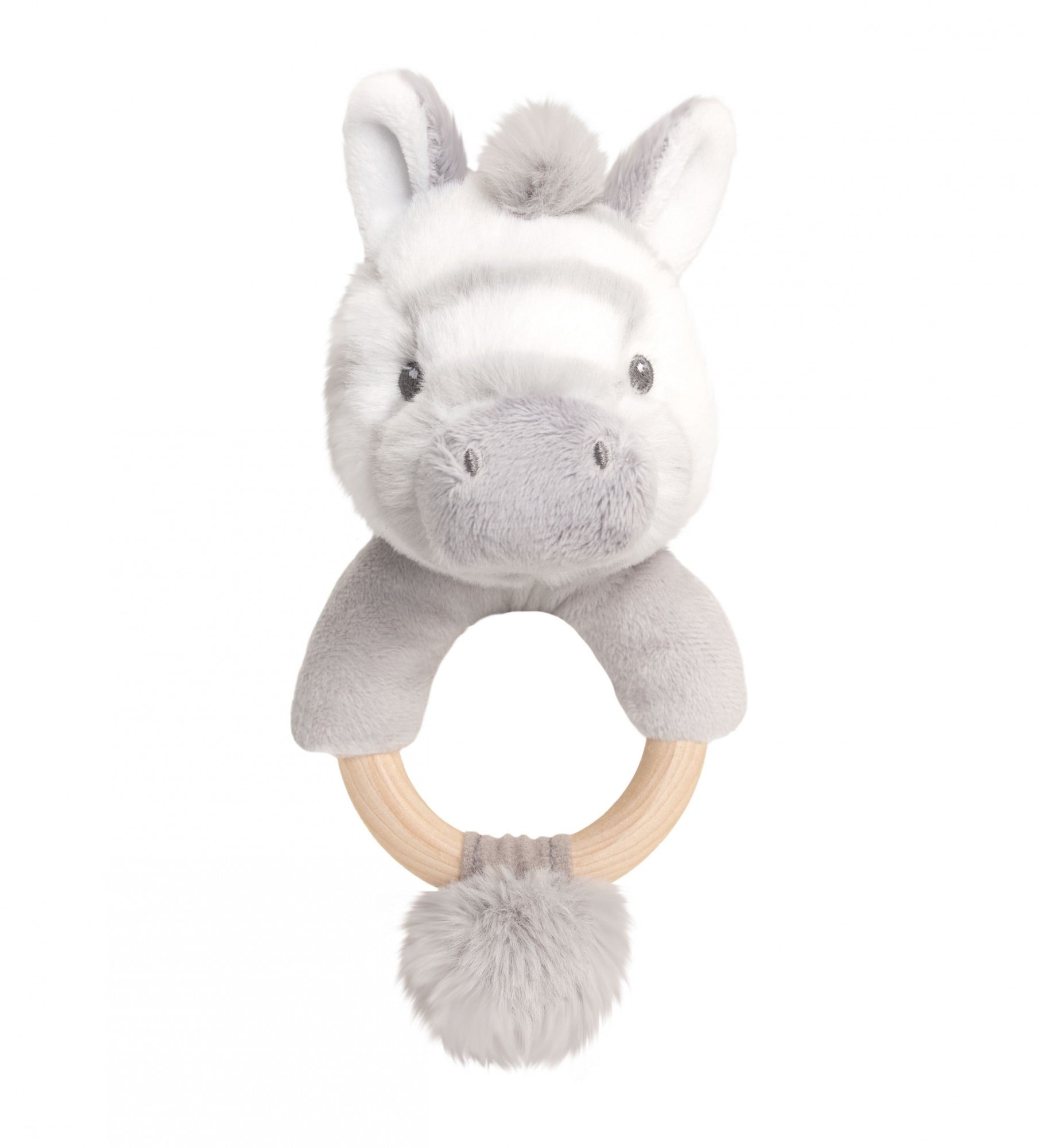View Keeleco Cuddle Zebra Ring Rattle 14cm information