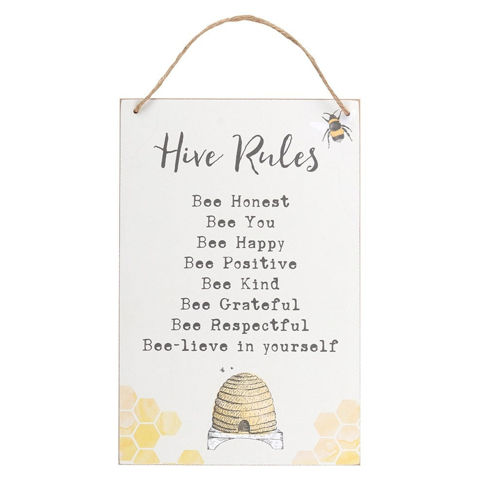 View Hive Rules Hanging Sign information
