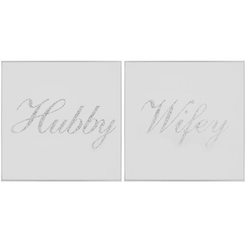 View Silver Hubby Wifey Coasters information