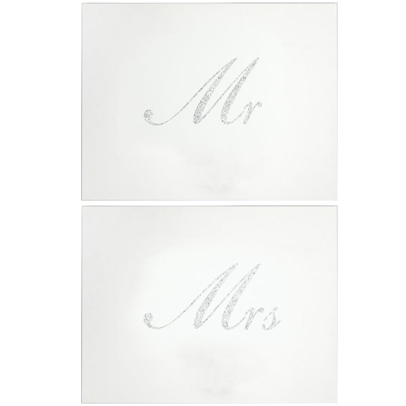 View Silver Mr Mrs Placemats information