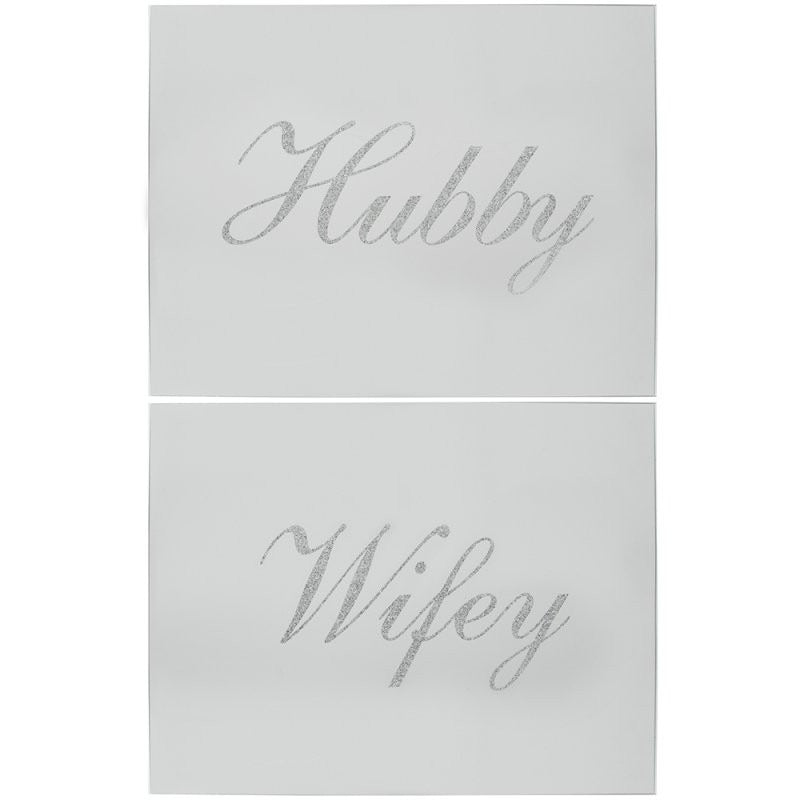 View Silver Hubby Wifey Placemats information