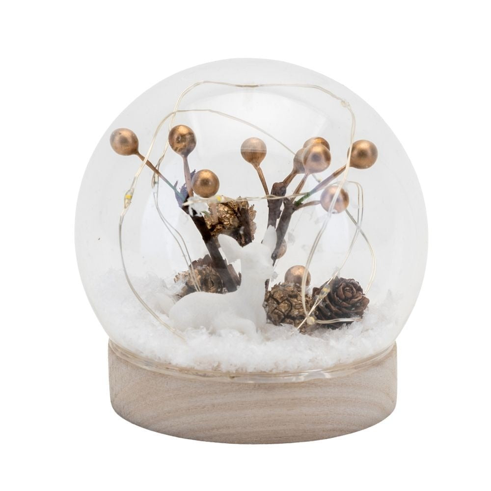 View LED Woodland Snow Globe information