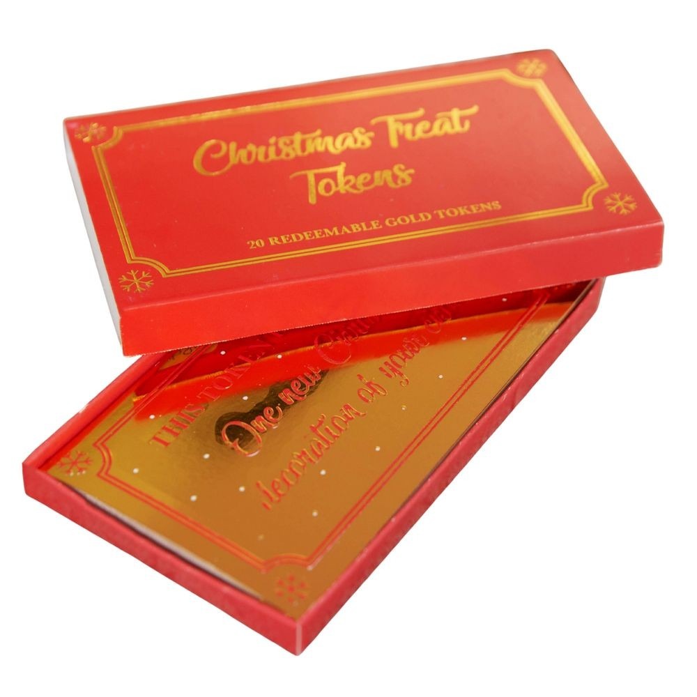 View Set of 20 Gold Tokens For Christmas information