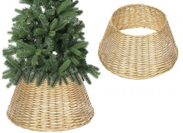 View Gold Willow Christmas Tree Skirt 57cm x 28cm information