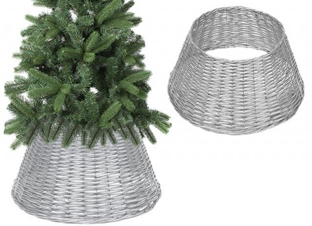 View Silver Willow Christmas Tree Skirt 57cm x 28cm information