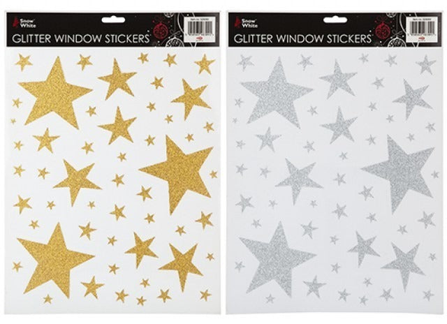View Glitter Stars Window Stickers 2 Assorted information