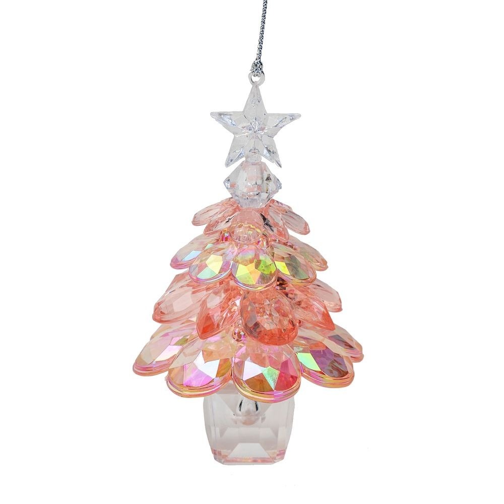 View Mauve Iridescent 3D Tree Decoration information