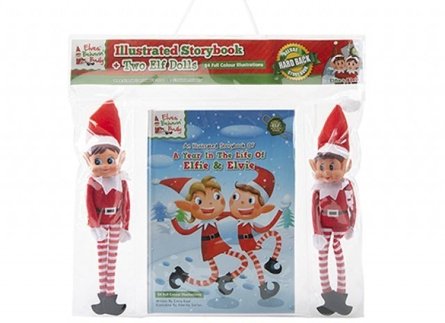 View A4 Elf Book Set With Two 10 inch Elf Dolls information