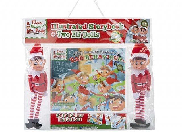 View Illustrated Elf Book Set With Two 10 inch Elf Dolls information