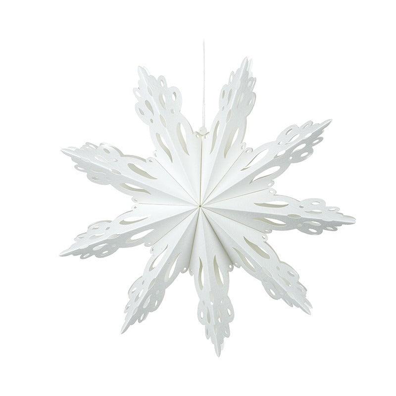 View Hanging Paper Kirigami Snowflake 30cm information