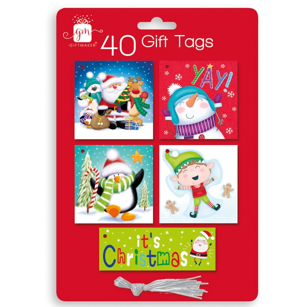 View Novelty Gift Tags Pack of 40 information