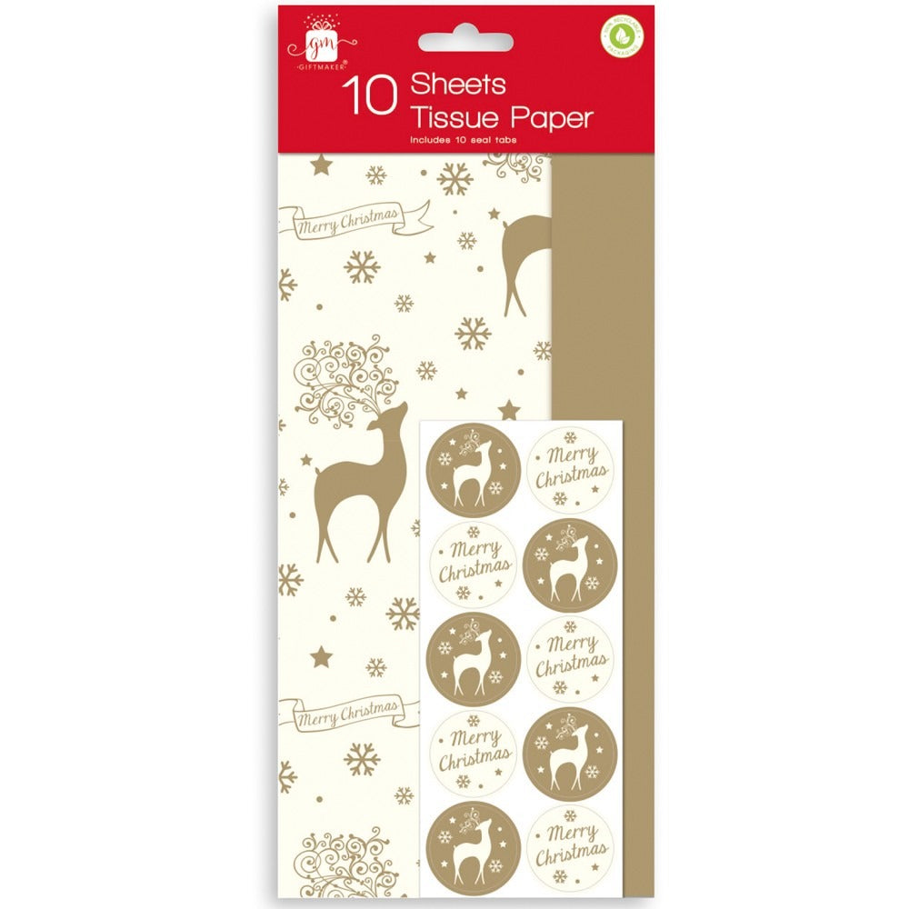 View Stag Tissue Paper Pack of 10 information