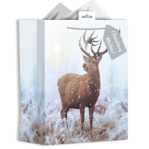 View Large Christmas Stag Gift Bag information