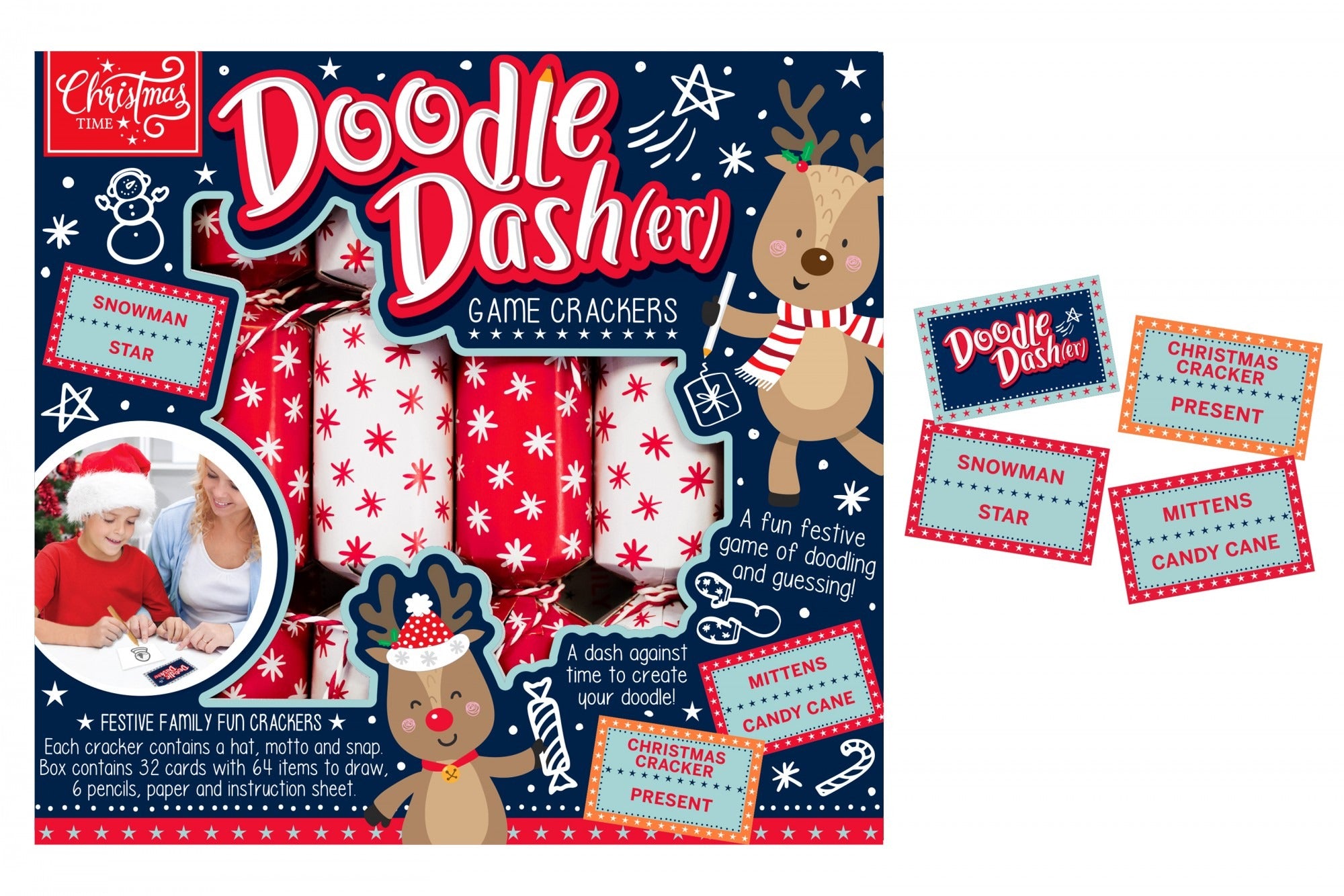 View Doodle Dasher Game Crackers Pack of 6 information