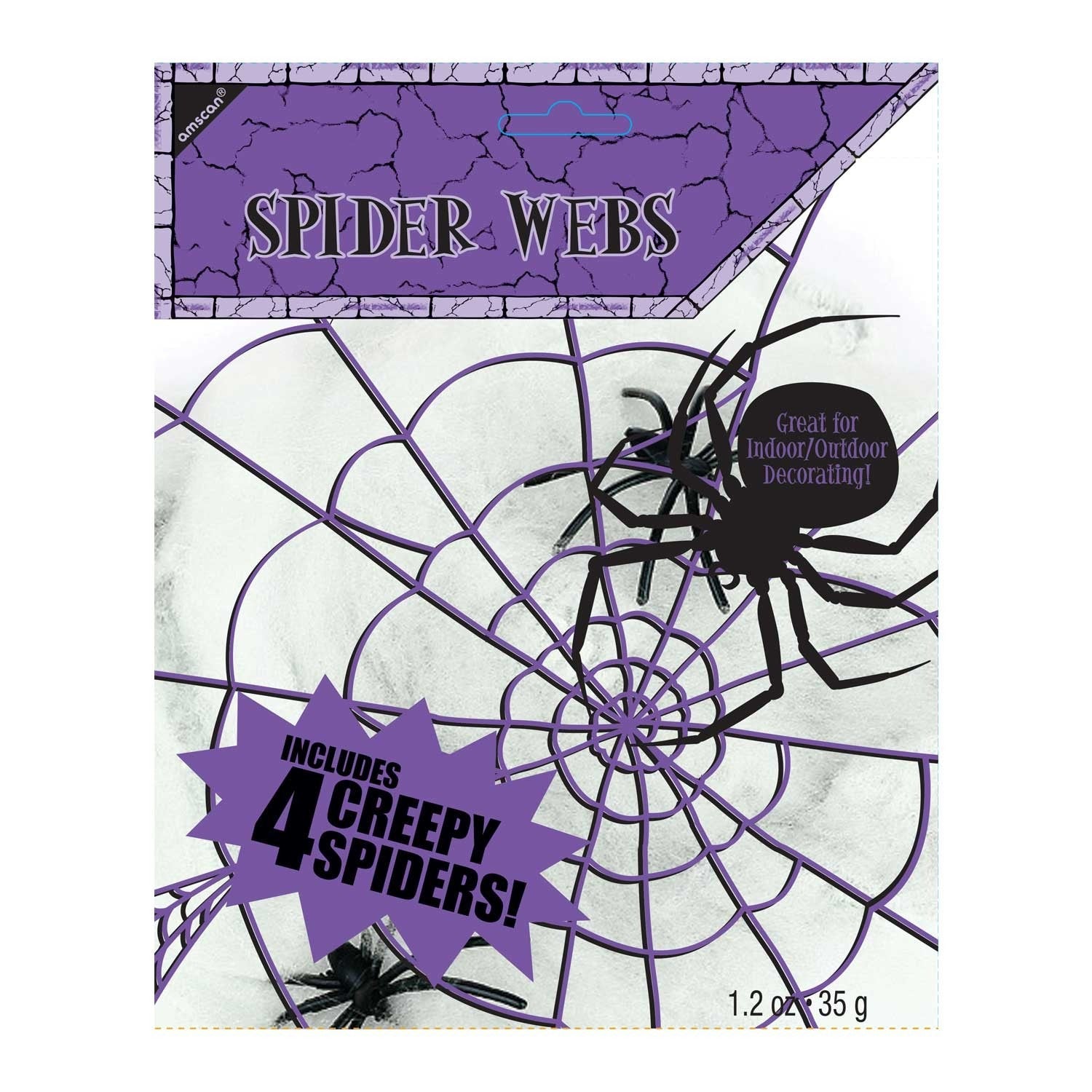 View Small Spider Web Includes 4 Spiders information