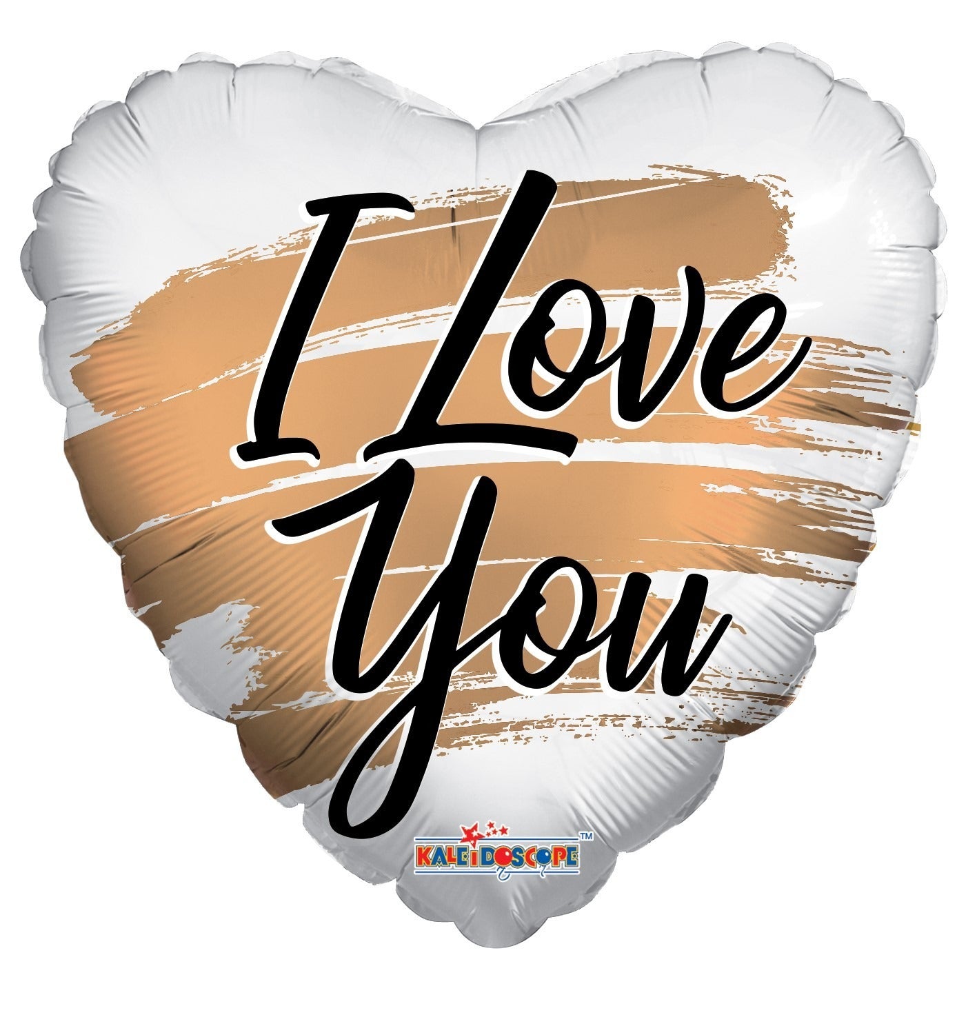 View ECO Balloon I Love You Gold Brush Strokes 18 Inch information