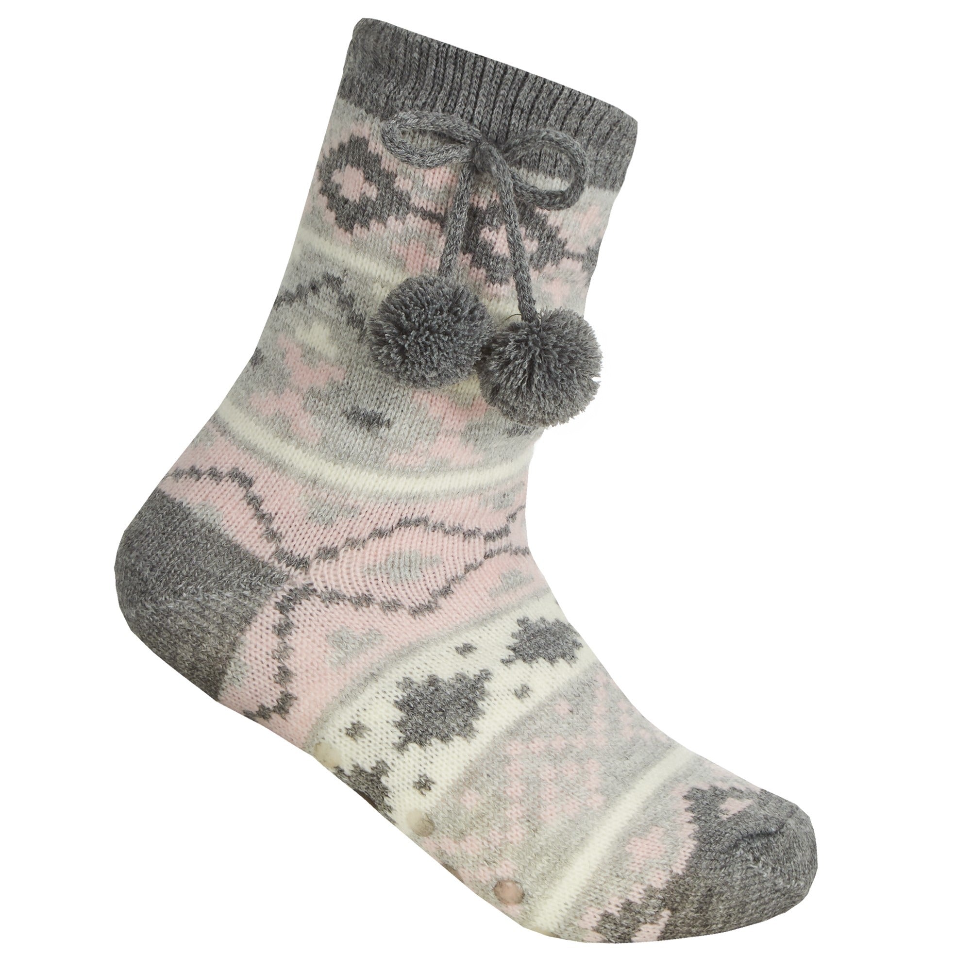 View 4x Girls Fairisle Lounge Sock information