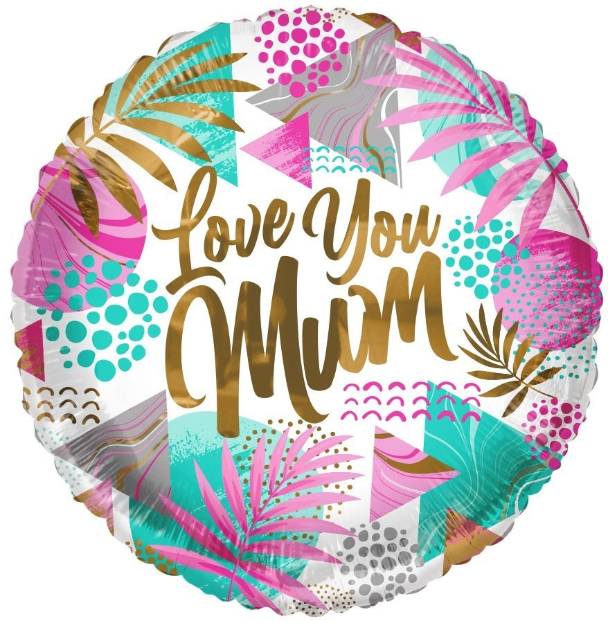 View ECO Balloon Love You Mum Jungle 18 Inch  information