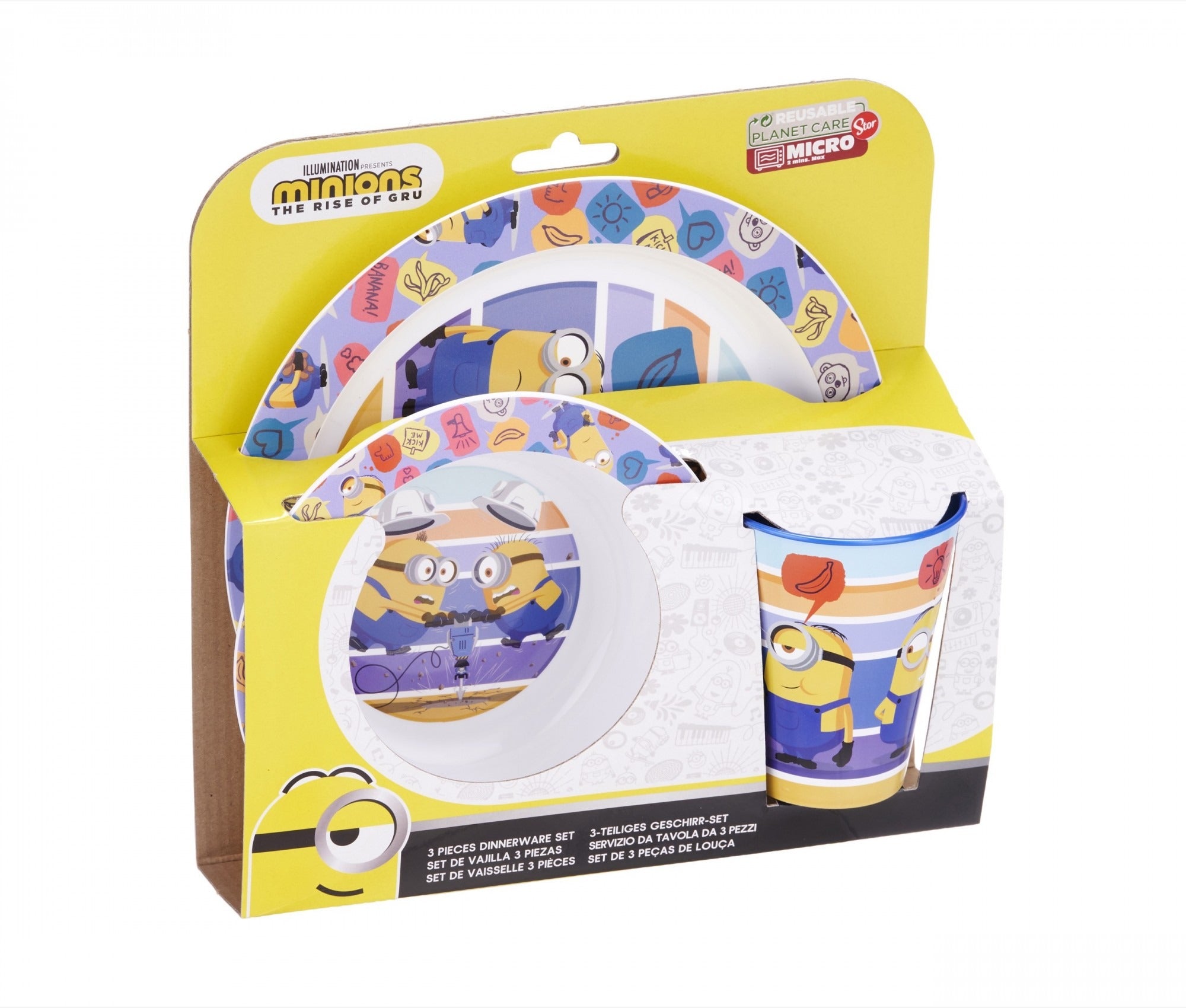 View Minions 2 Tableware Set 3 Piece information