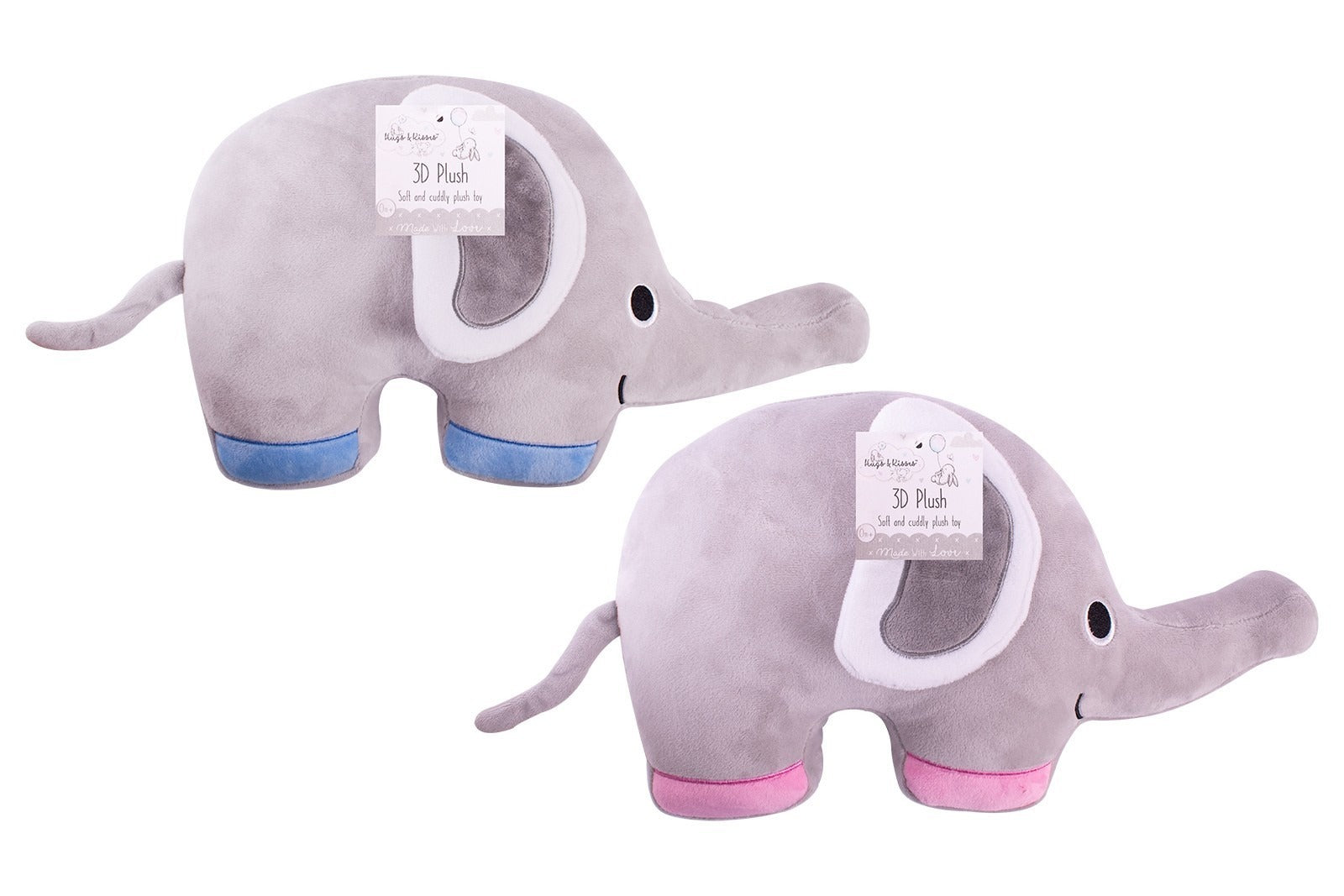View Large 3D Plush Elephant Assorted information