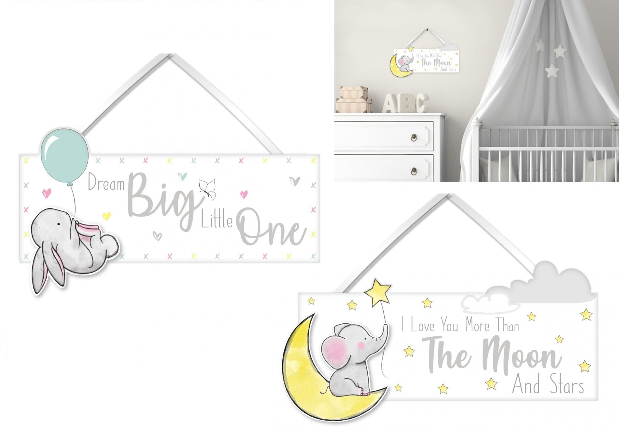 View Assorted Baby Wooden Sign 25 x 9 x 06 cm information