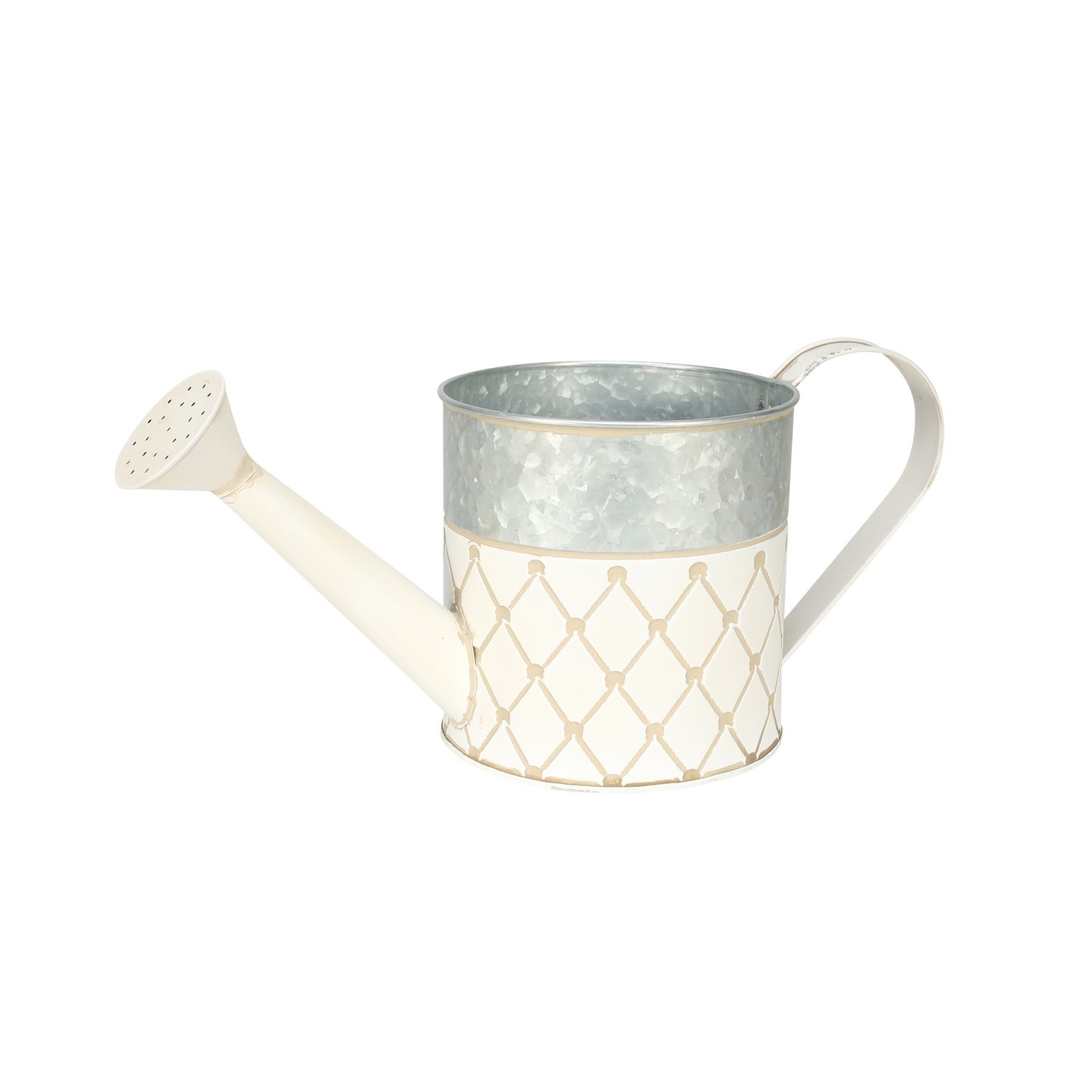 View Two Tone Crosshatch Pattern Watering Can information