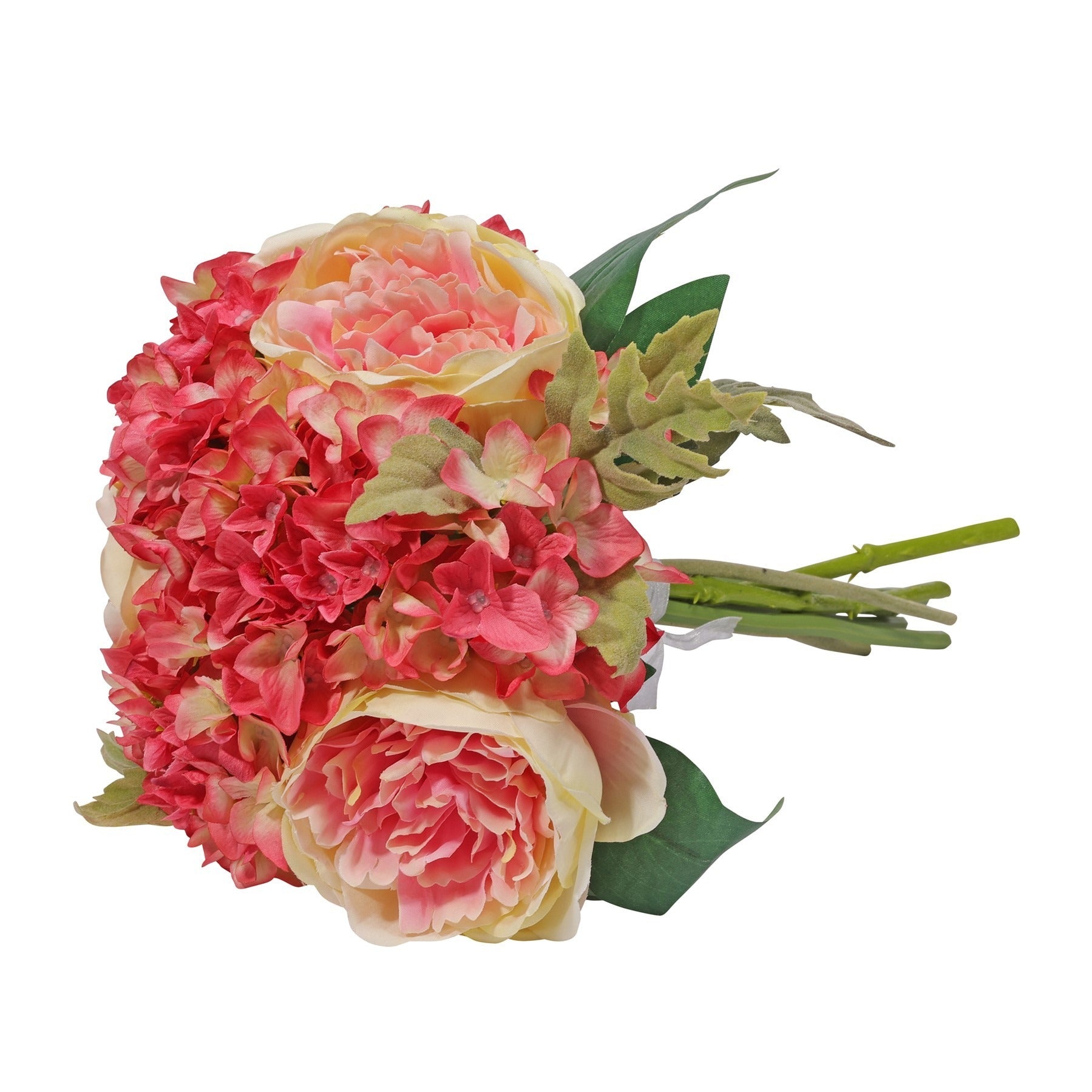 View Aquitaine Peony Bouquet Cream and Pink 34cm information