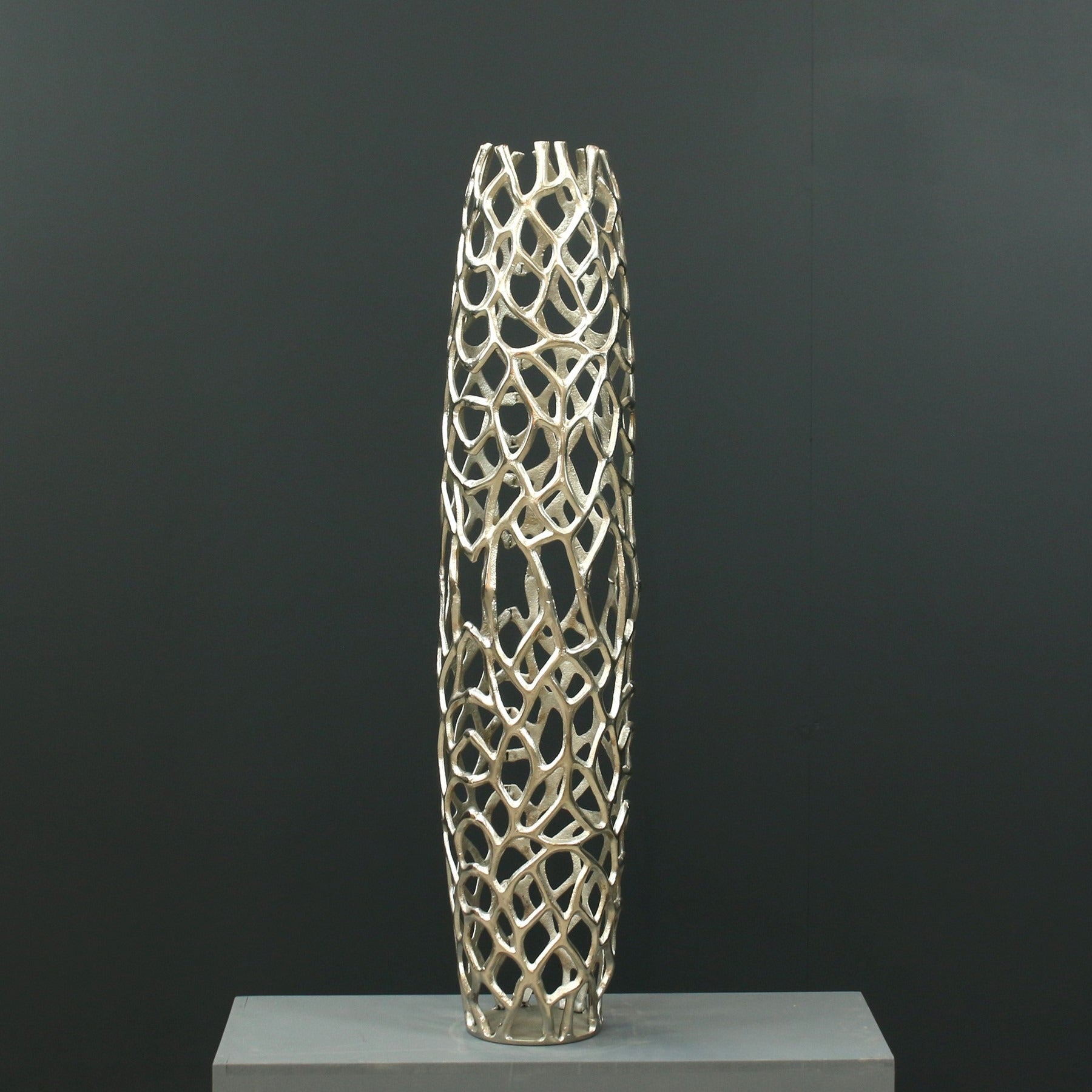 View Honeycomb Perforated Aluminium Vase 99cm x 22cm information