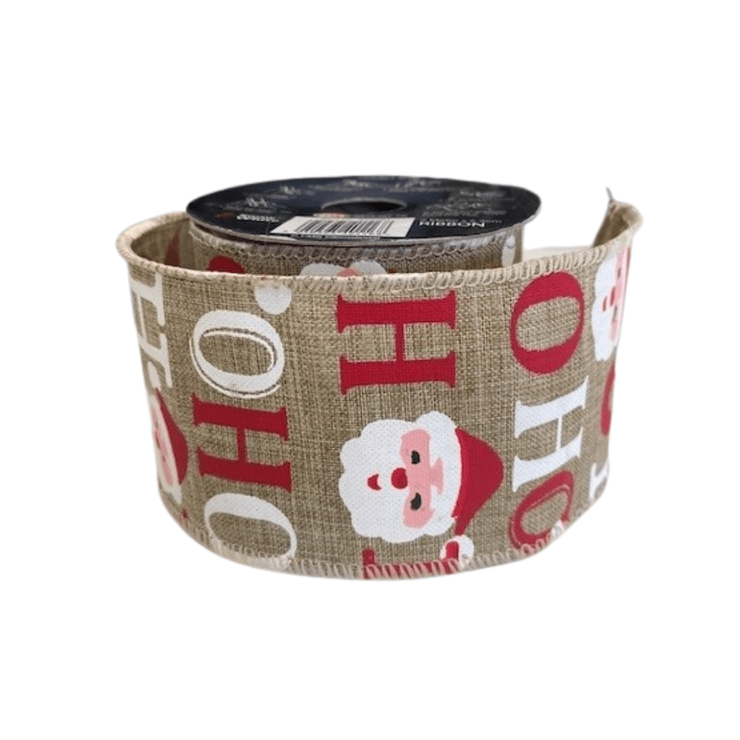 View Christmas Hessian Ribbon Assorted Design information