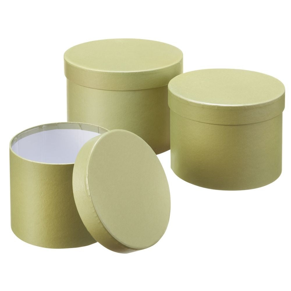 View Sage Green Symphony Hat Boxes Set of 3 information