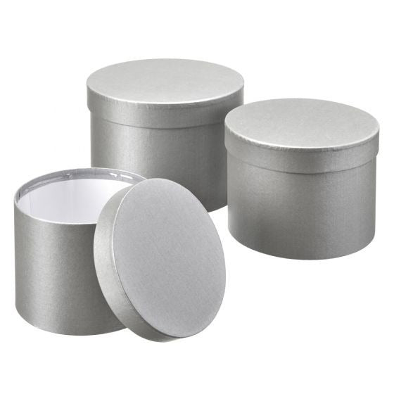 View Grey Symphony Hat Boxes Set of 3 information