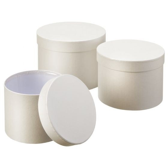 View Cream Symphony Hat Boxes Set of 3 information