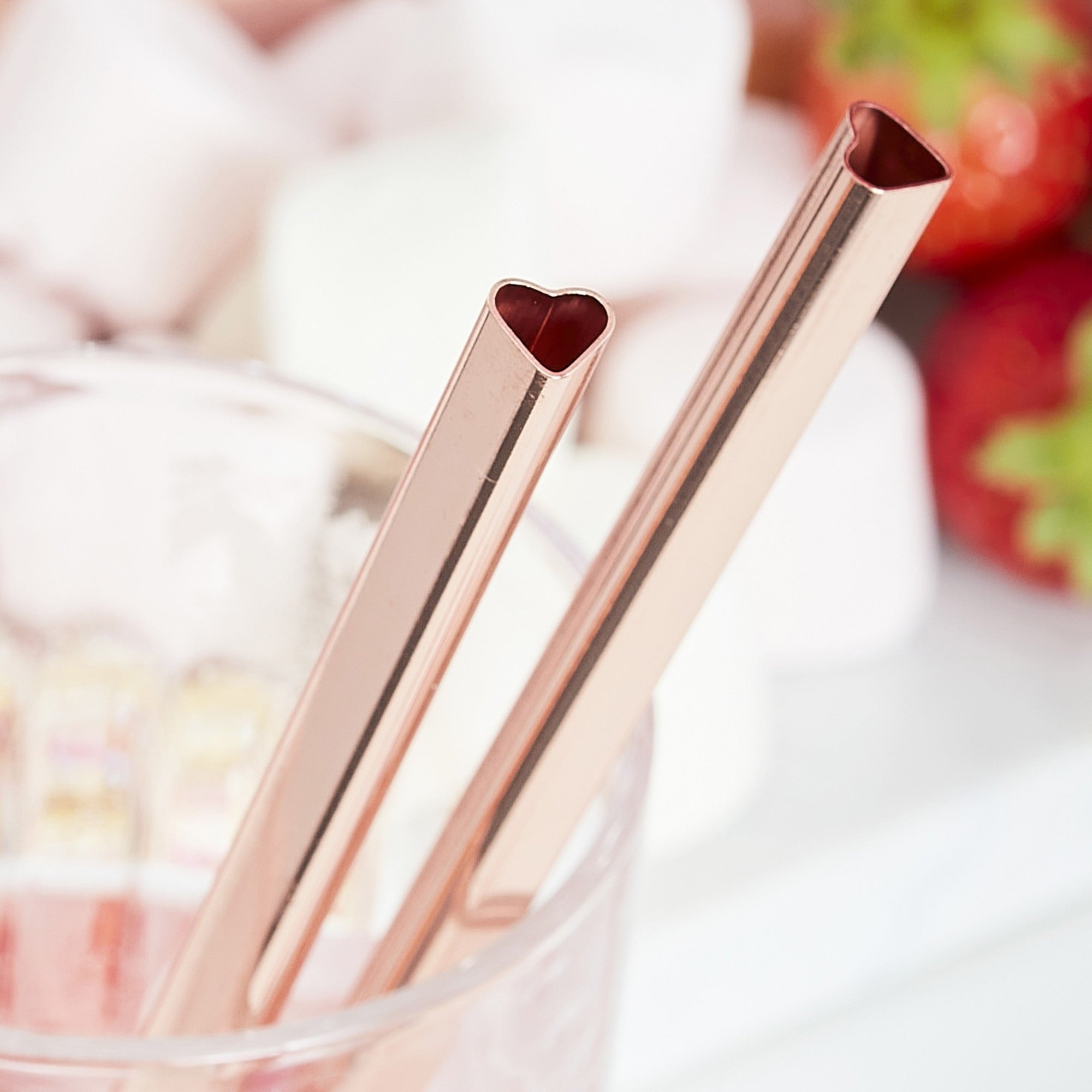 View Hearts Metal Straws Pack of 5 information