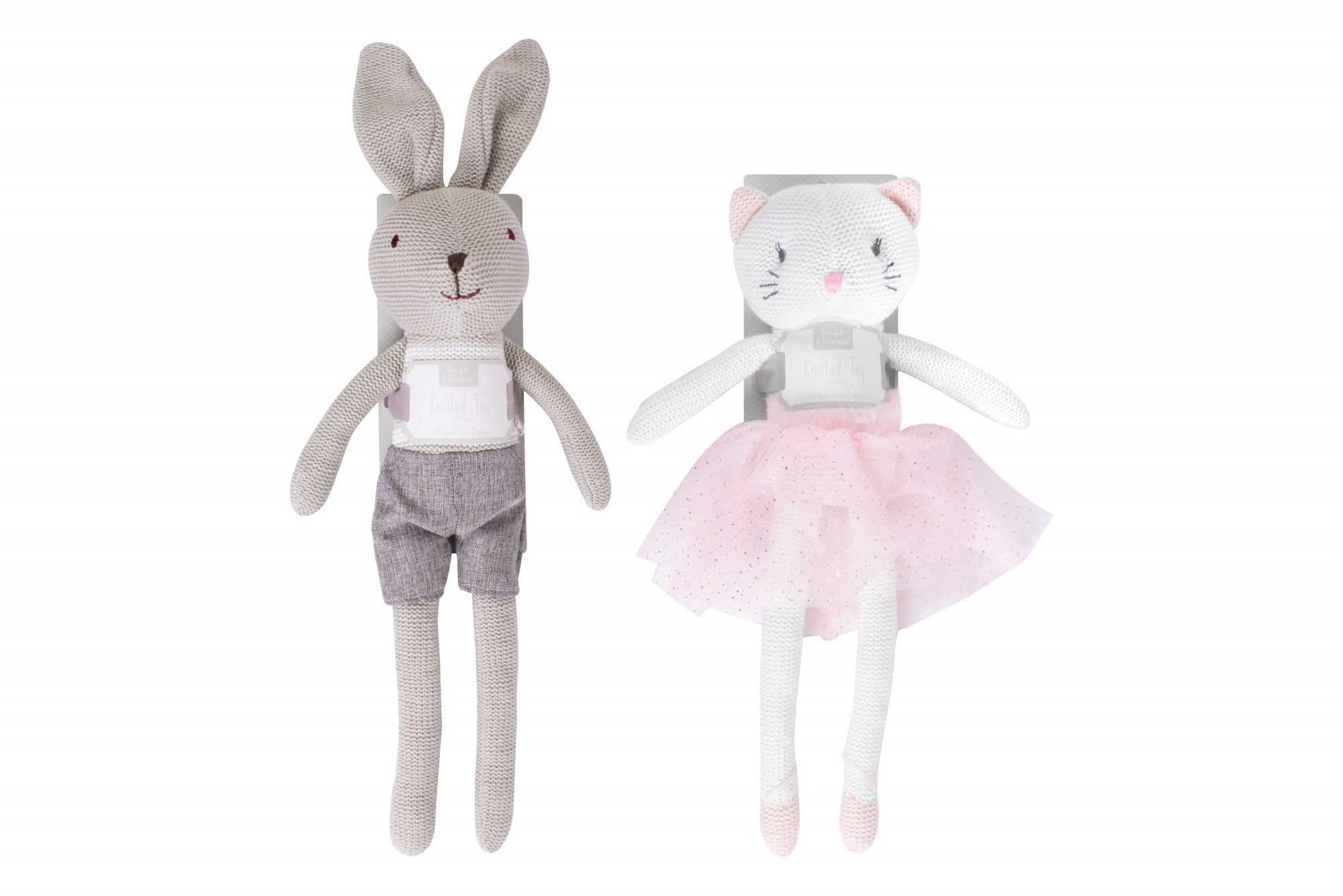 View Assorted Knitted Bunny Cat 40cm information