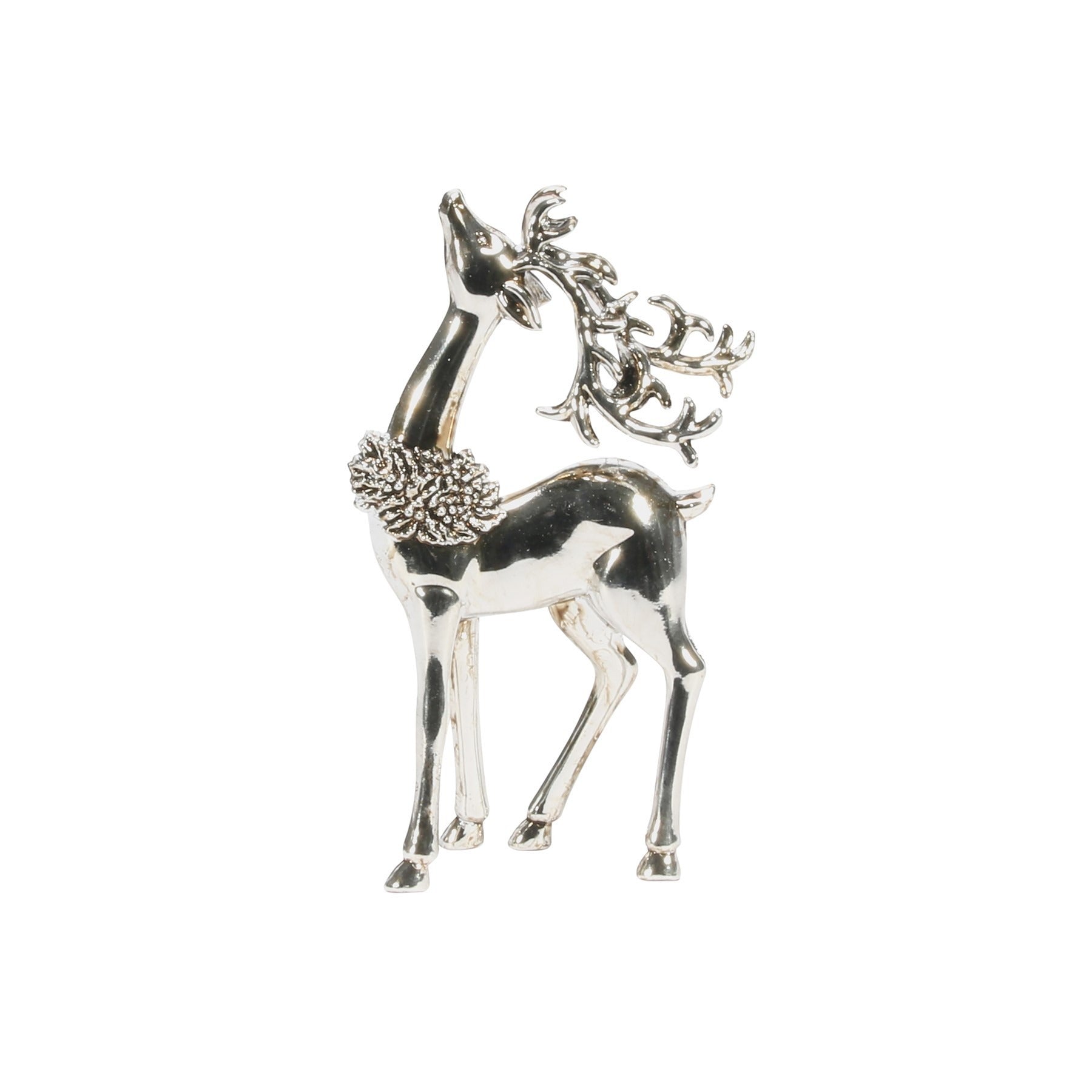 View Silver Assorted Reindeer Hanging Decorations information