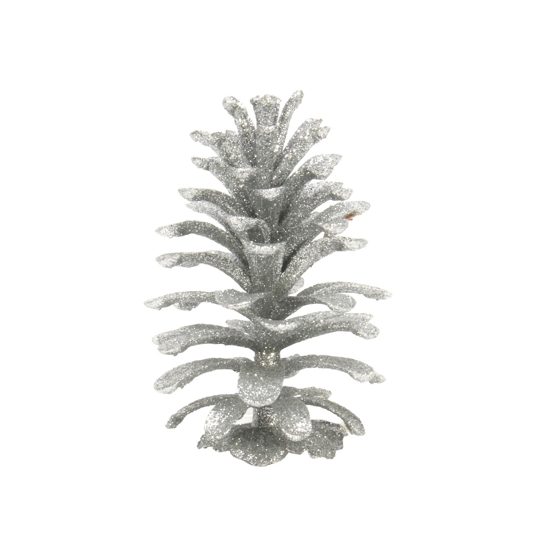 View Silver Hanging Pine Cone Decoration H12cm information