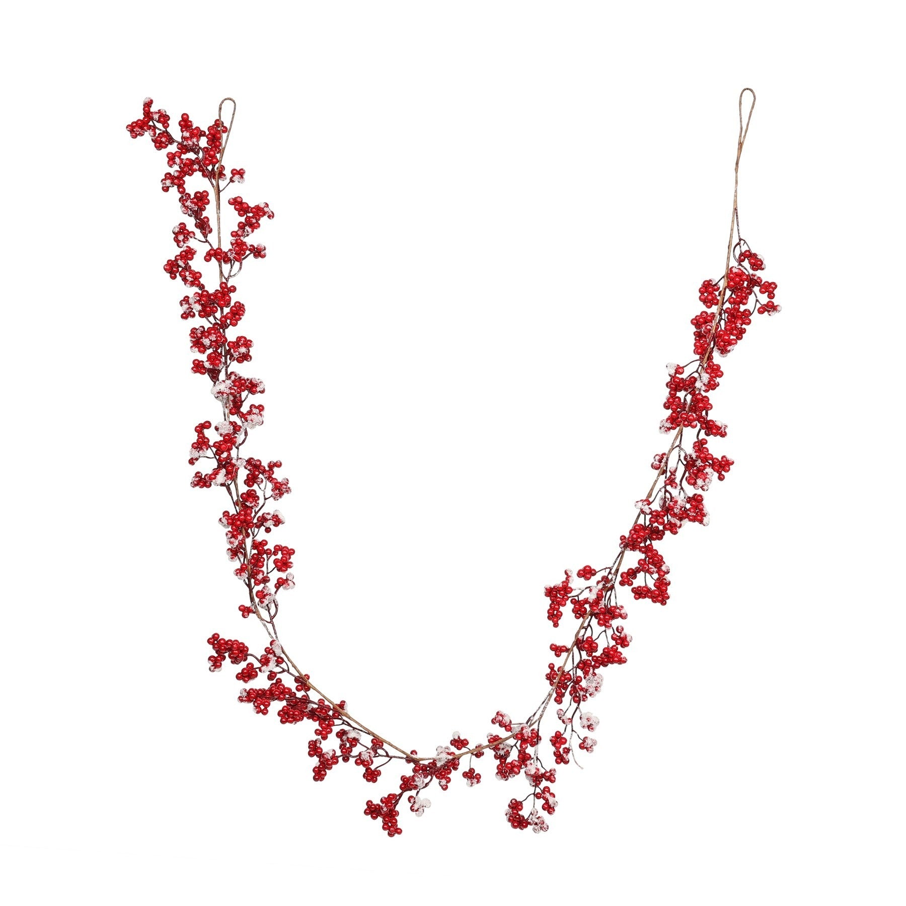 View Red Berry Frosted Garland 6ft information